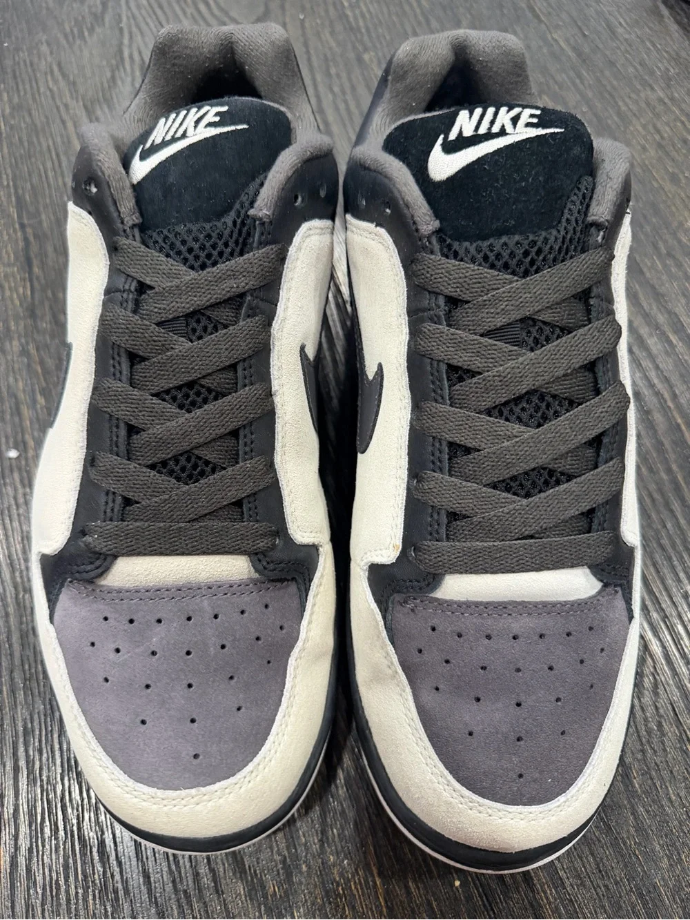 Men’s Rare 2007🔥 Nike Banger Gray/Black Suede Skate Shoes dunk size 10